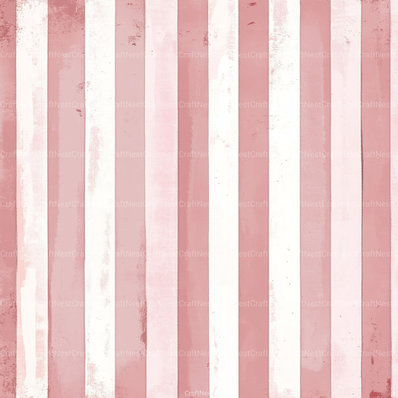 Blush Pink Stripes Pattern Digital Paper - CraftNest - Digital Crafting and Art