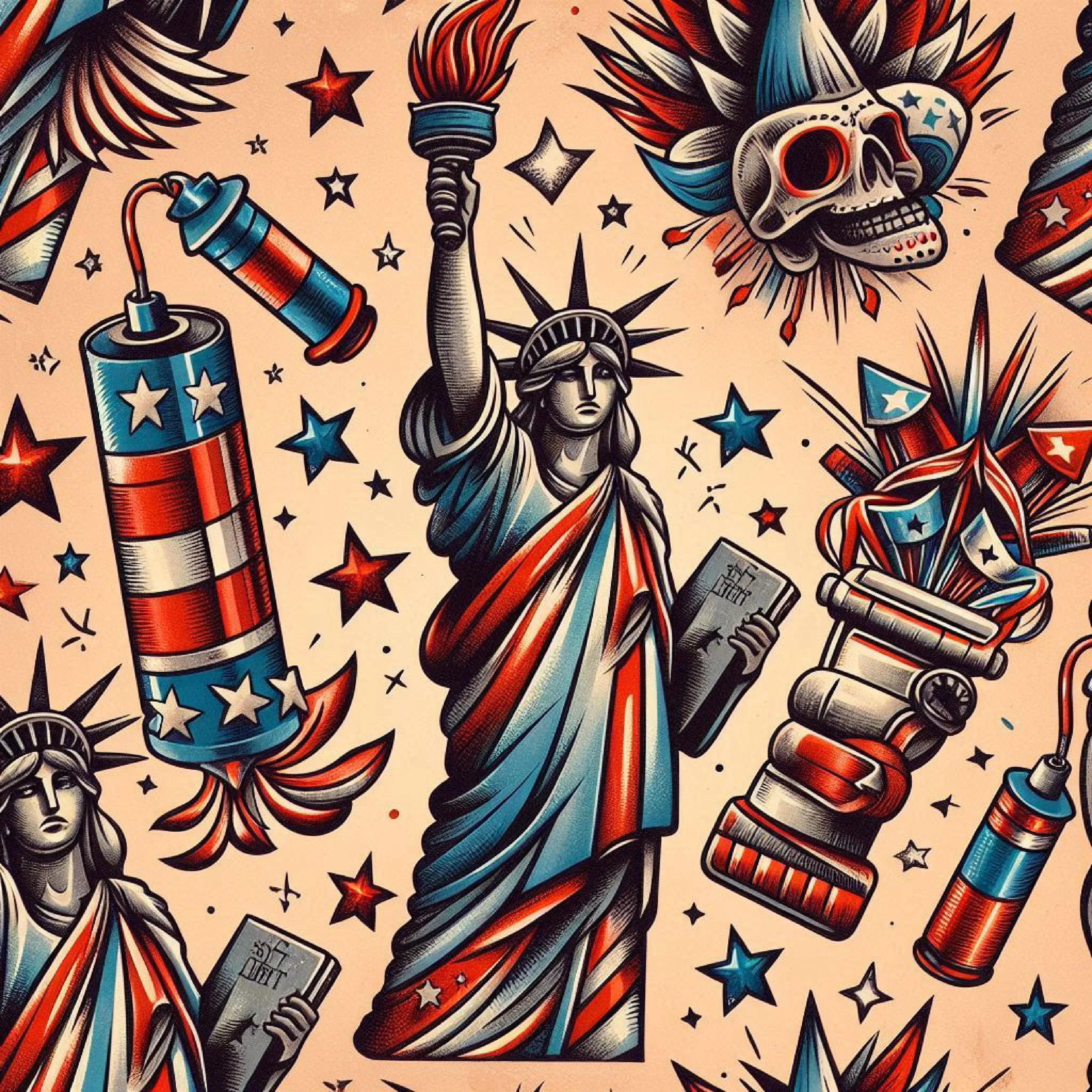 4th of July Pattern Clipart Bundle - CraftNest - Digital Crafting and Art