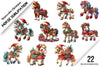 Christmas Horse Clipart Bundle 2