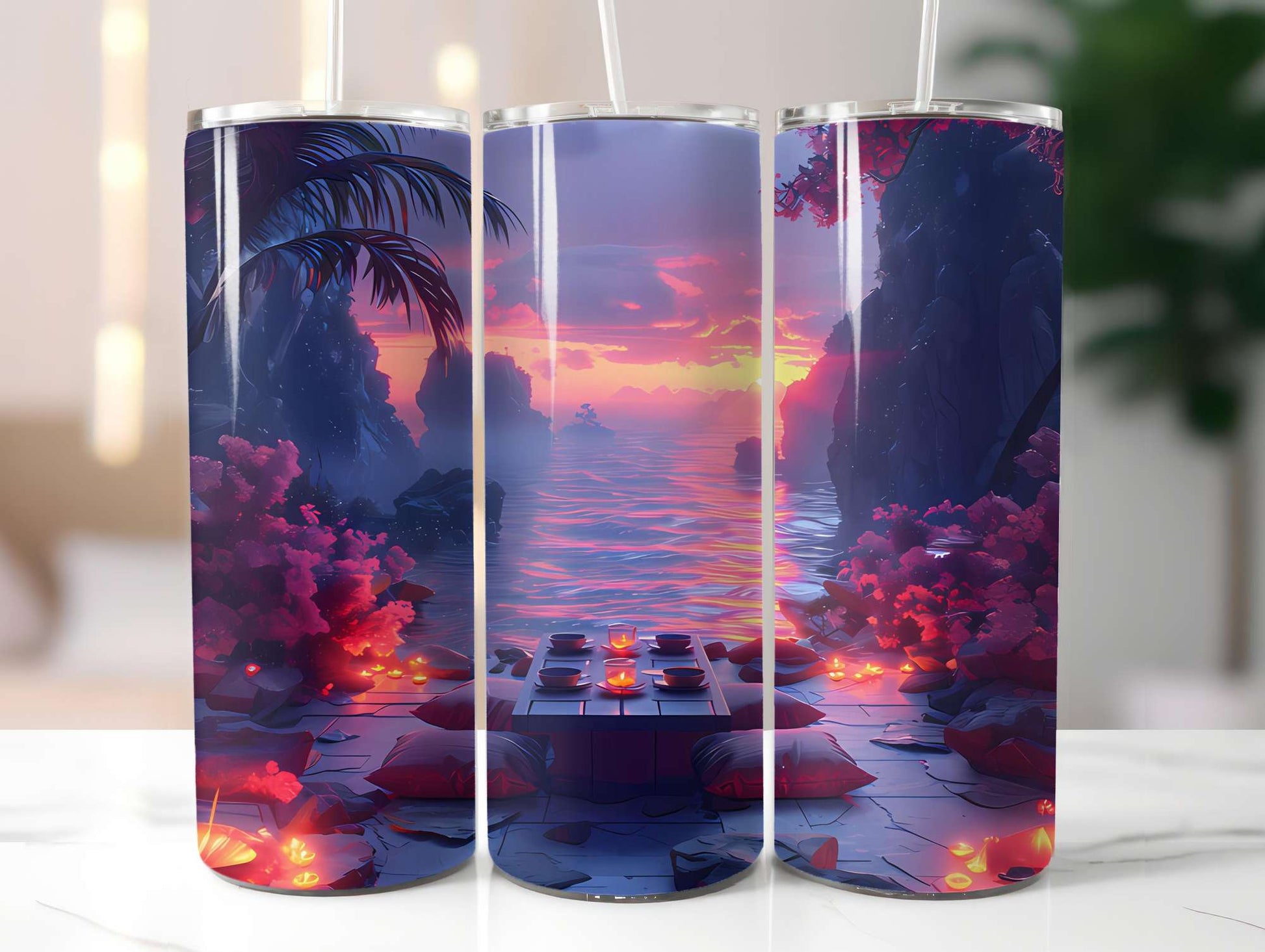 Japandi Summer 1 Tumbler Wrap - CraftNest - Digital Crafting and Art