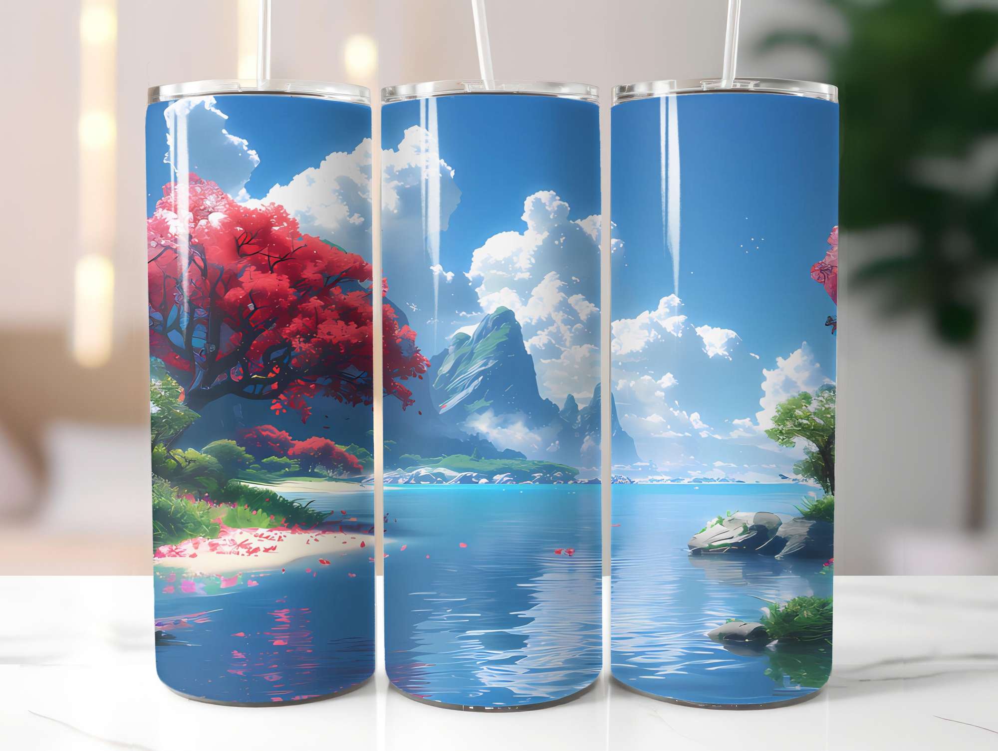 Japandi Summer 3 Tumbler Wrap - CraftNest - Digital Crafting and Art