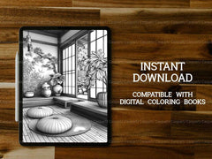 Japandi Summer Coloring Books - CraftNest - Digital Crafting and Art