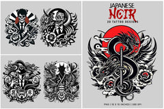 Japanese Noir - CraftNest - Digital Crafting and Art