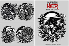Japanese Noir - CraftNest - Digital Crafting and Art