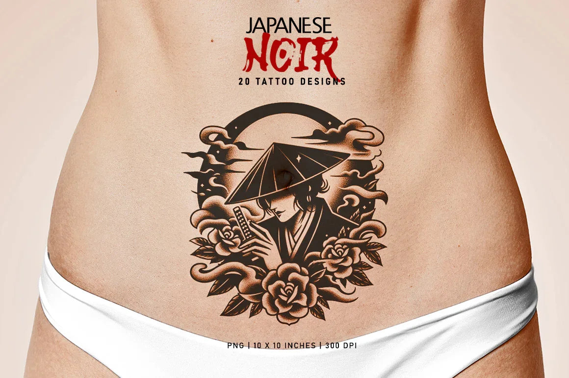 Japanese Noir - CraftNest - Digital Crafting and Art