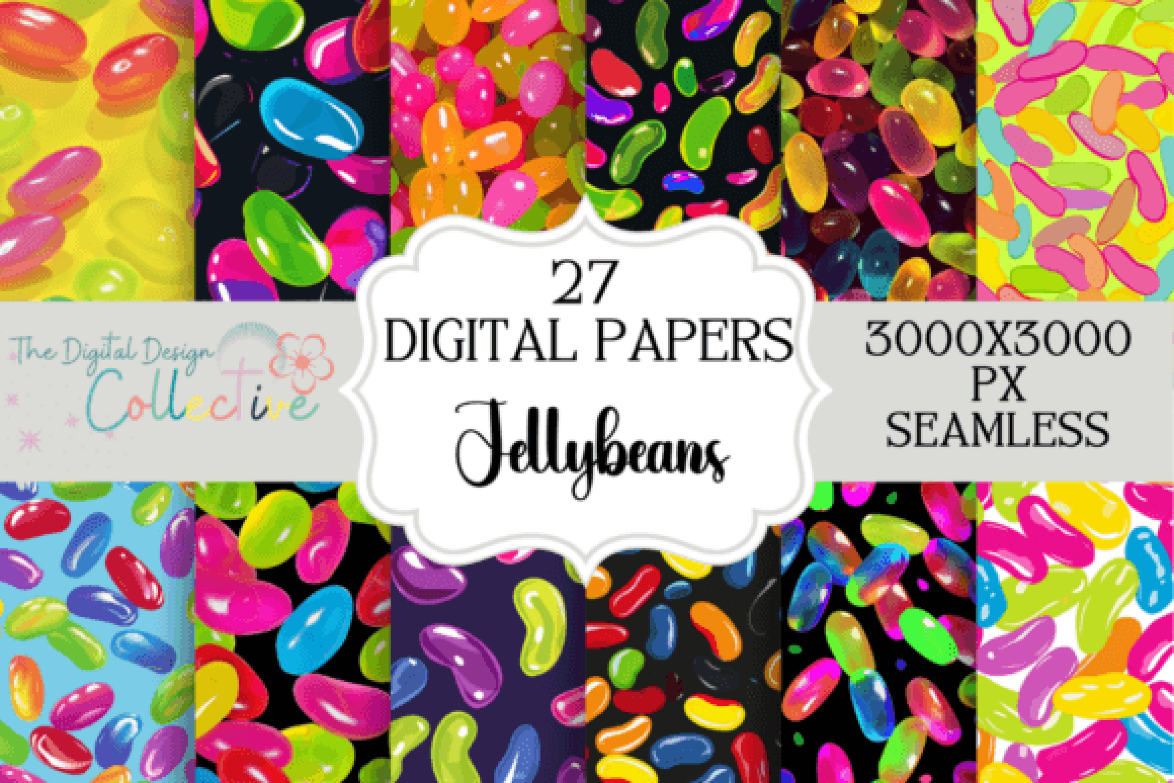 Jellybeans Seamless Digital Paper