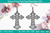 Jesus Cross Earring Mandala SVG Bundle