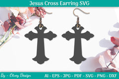 Jesus Cross Earring SVG Bundle - CraftNest - Digital Crafting and Art