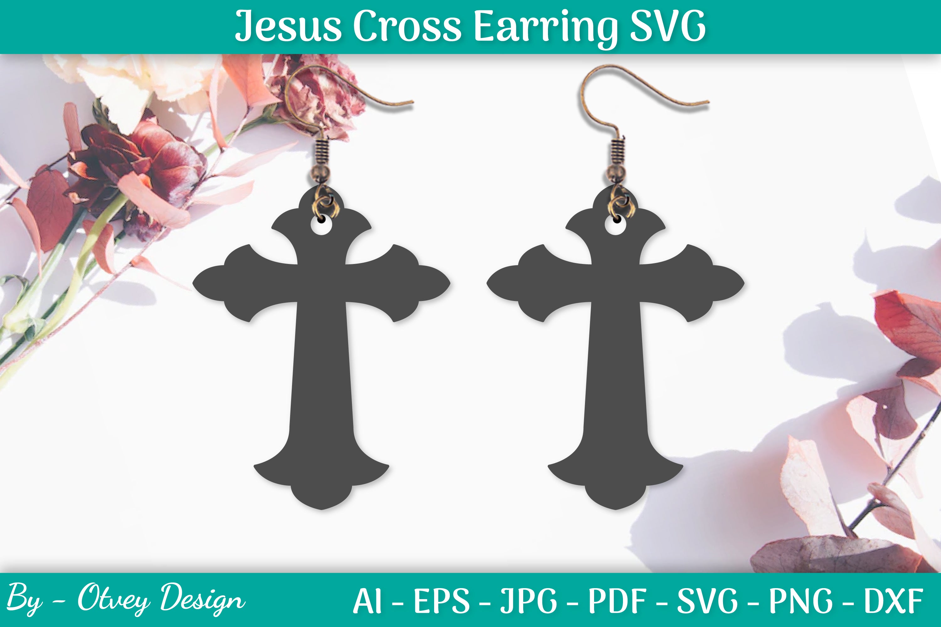 Jesus Cross Earring SVG Bundle - CraftNest - Digital Crafting and Art