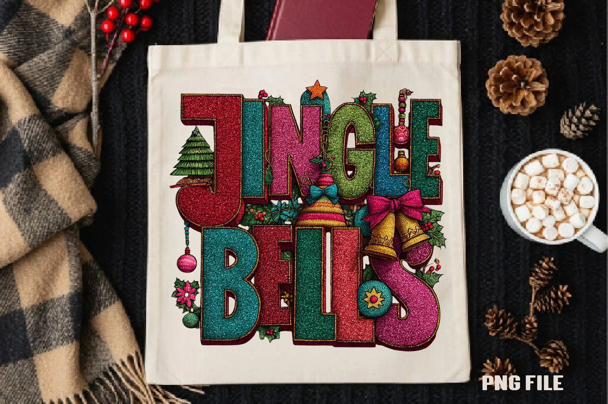 Jingle Bells Christmas Clipart Bundle - CraftNest - Digital Crafting and Art