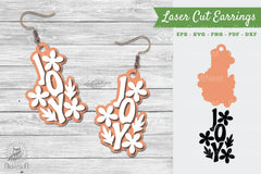 Joy Laser Cut Earrings SVG Bundle - CraftNest - Digital Crafting and Art