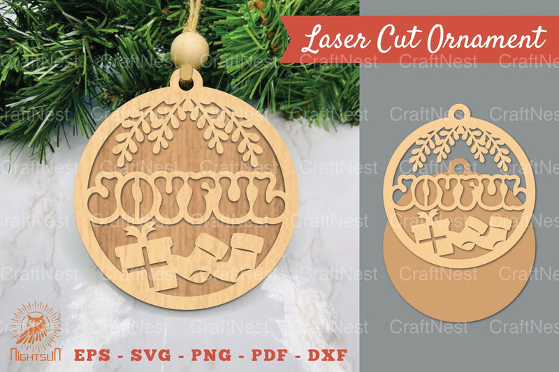 Joyful Laser Cut Ornament Clipart Bundle - CraftNest - Digital Crafting and Art