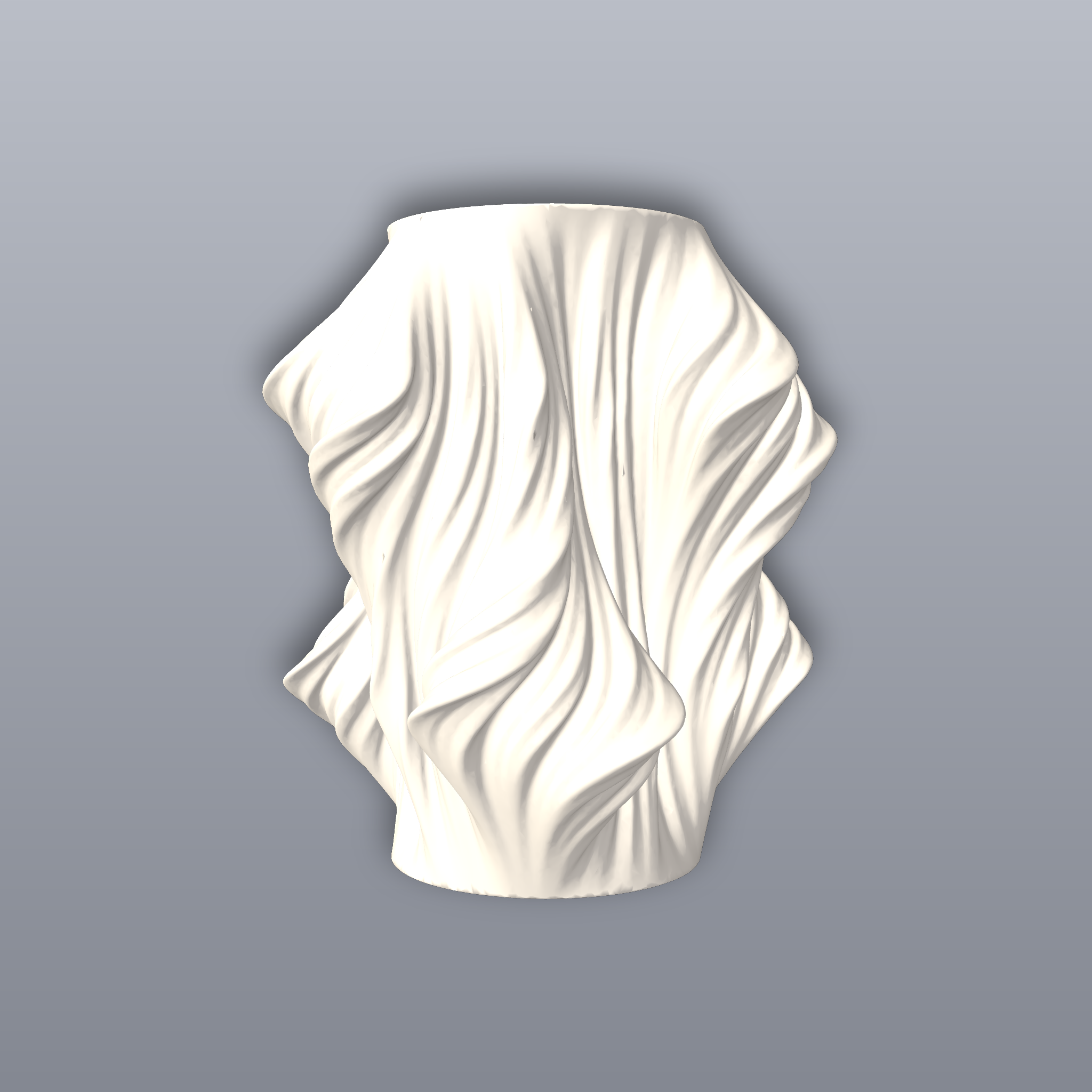 Julia Vase Heatwave Solid 3D Print STL File