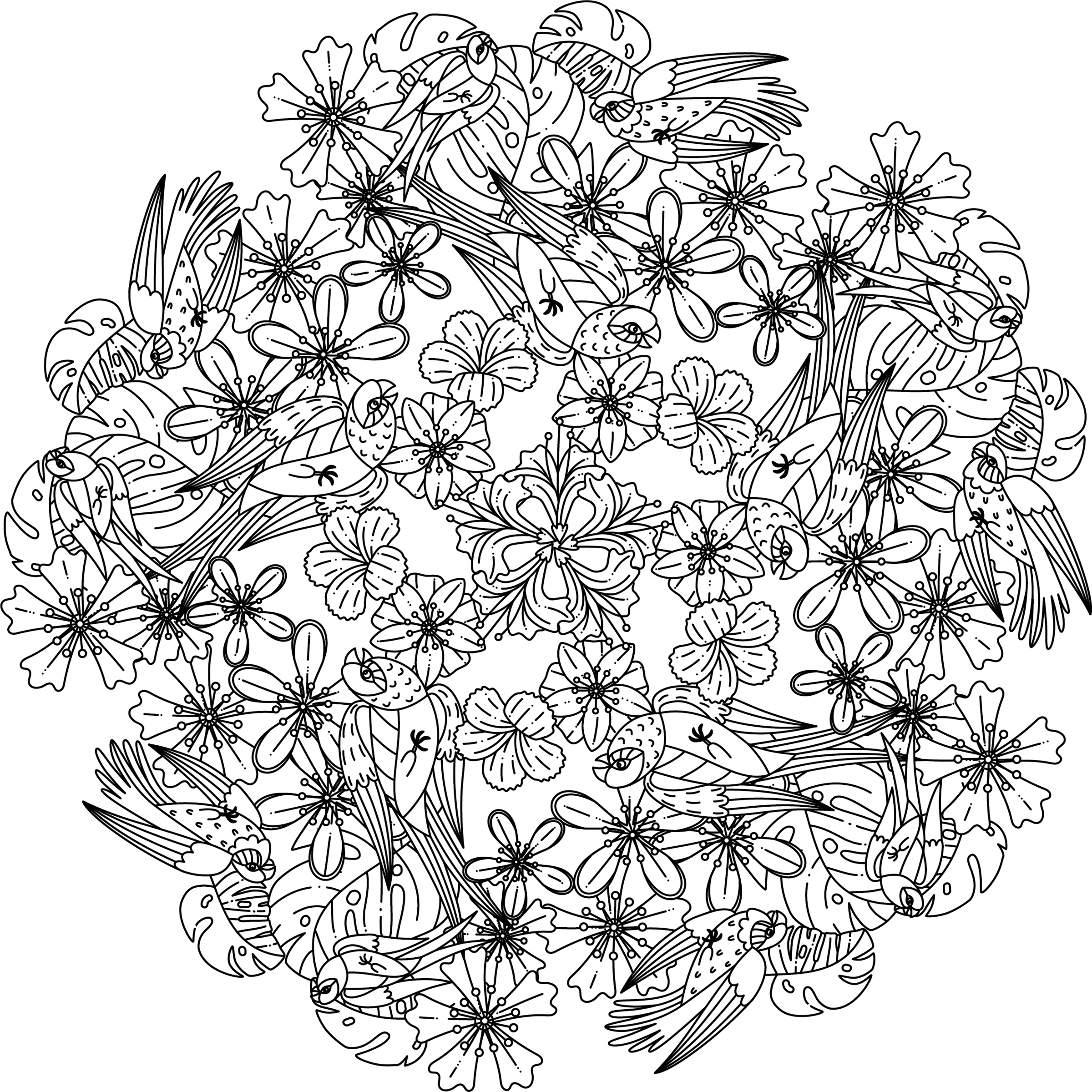 Colorist Heaven Jungle Coloring Book - CraftNest - Digital Crafting and Art