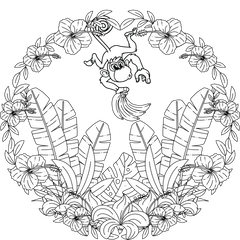 Colorist Heaven Jungle Coloring Book - CraftNest - Digital Crafting and Art