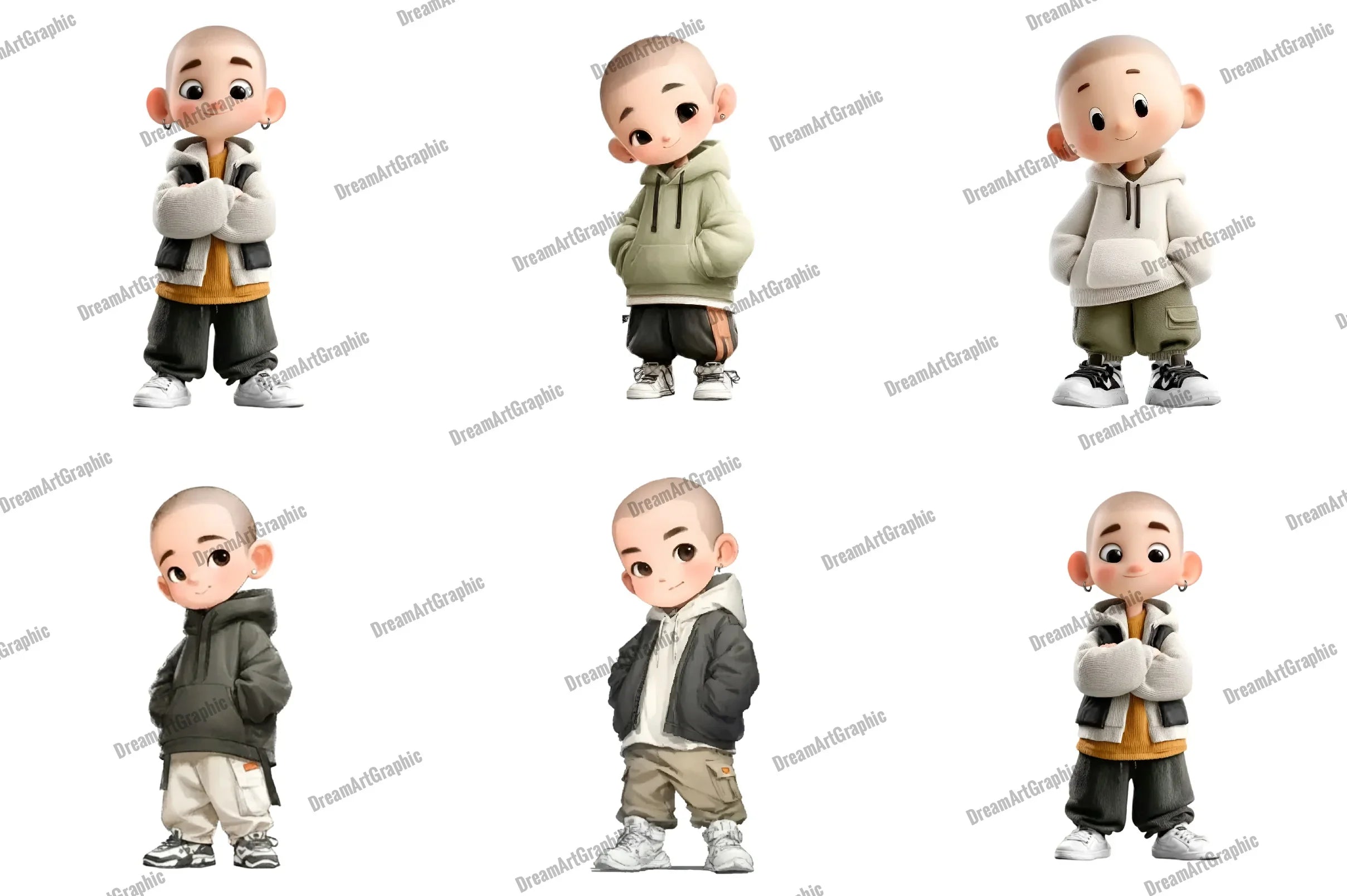 Just Boys Clipart Bundle - CraftNest - Digital Crafting and Art