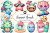 Kawaii Beach Clipart Bundle 4