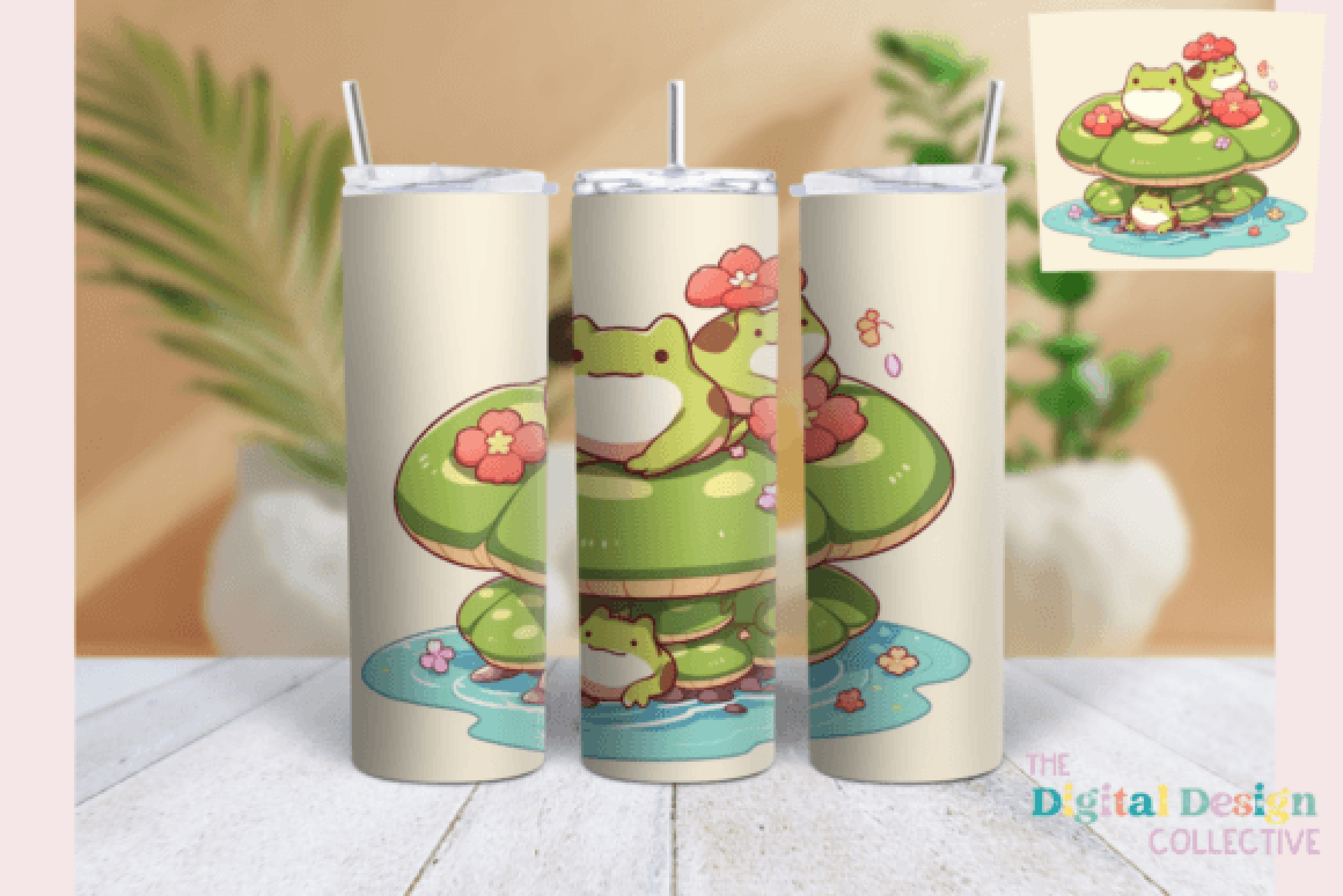 Mushroom Frogs Tumbler Wrap Bundle