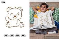 Kawaii Bear Cute Animal Clipart Bundle - CraftNest - Digital Crafting and Art