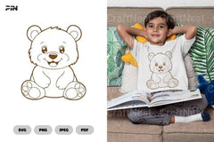 Kawaii Bear Cute Animal Clipart Bundle - CraftNest - Digital Crafting and Art
