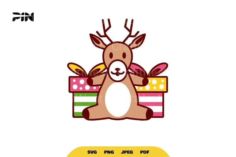 Kawaii Deer Birthday Animal SVG Bundle - CraftNest - Digital Crafting and Art