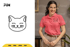 Kawaii Cat Doodle SVG Bundle - CraftNest - Digital Crafting and Art