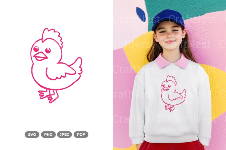 Kawaii Chicken Farm Animal Clipart Bundle - CraftNest - Digital Crafting and Art