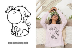 Kawaii Cow Doodle Animal Clipart Bundle - CraftNest - Digital Crafting and Art