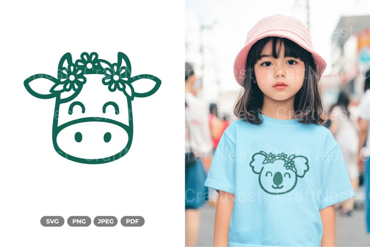 Kawaii Cow Clipart Bundle - CraftNest - Digital Crafting and Art