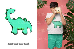 Kawaii Dino Dinosaur Doodle Clipart Bundle - CraftNest - Digital Crafting and Art