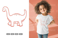 Kawaii Dino Dinosaur Doodle Clipart Bundle - CraftNest - Digital Crafting and Art
