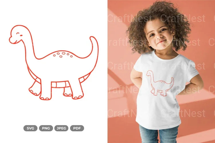 Kawaii Dino Dinosaur Doodle Clipart Bundle - CraftNest - Digital Crafting and Art