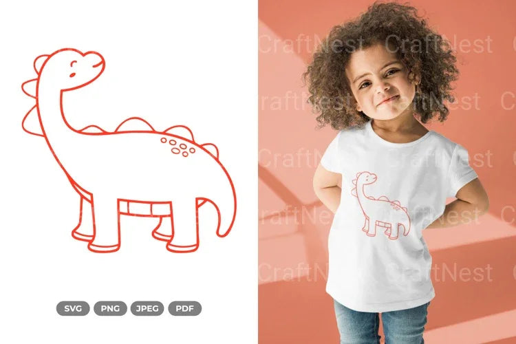 Kawaii Dino Dinosaur Doodle Clipart Bundle - CraftNest - Digital Crafting and Art