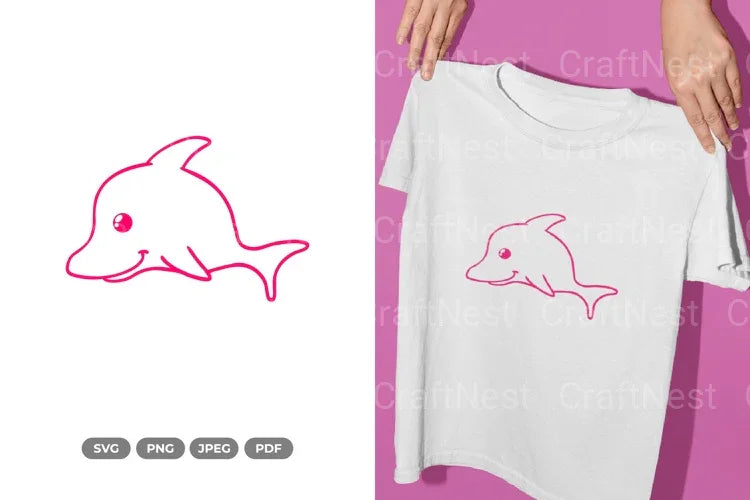 Kawaii Dolphin Sea Animal Clipart Bundle - CraftNest - Digital Crafting and Art