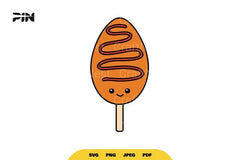 Kawaii Fast Food Cute Corn Dog Clipart Bundle - CraftNest - Digital Crafting and Art