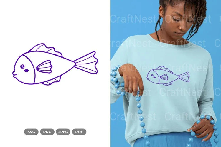 Kawaii Fish Sea Animal Clipart Bundle - CraftNest - Digital Crafting and Art