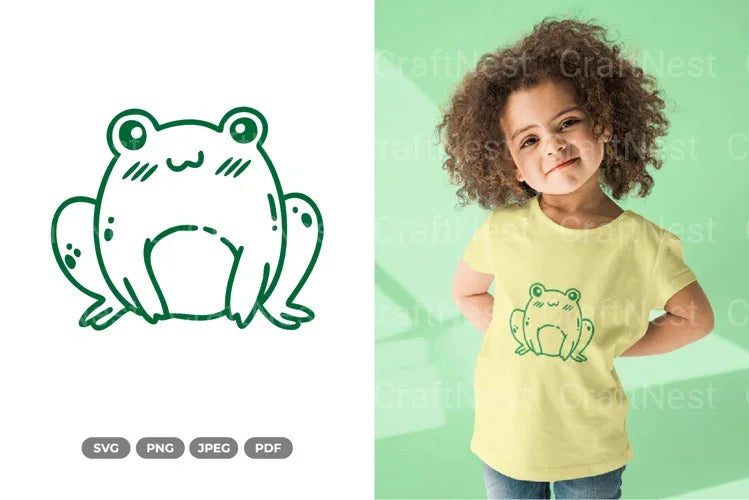 Kawaii Frog SVG Bundle - CraftNest - Digital Crafting and Art