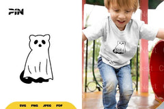 Kawaii Ghost Cat Halloween SVG Bundle - CraftNest - Digital Crafting and Art