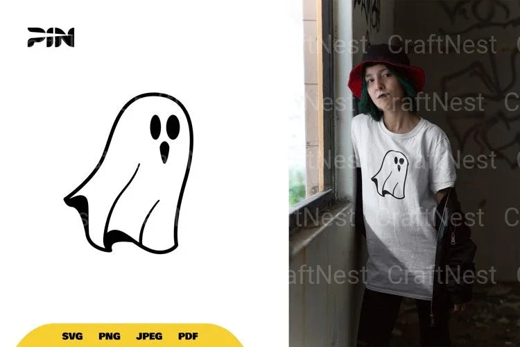 Kawaii Ghost Halloween SVG Bundle - CraftNest - Digital Crafting and Art