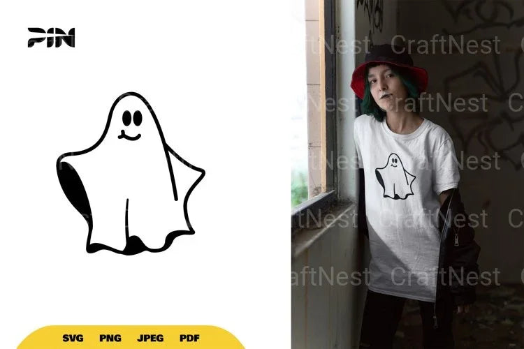 Kawaii Ghost Halloween SVG Bundle - CraftNest - Digital Crafting and Art