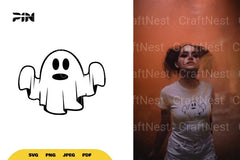 Kawaii Ghost Halloween SVG Bundle - CraftNest - Digital Crafting and Art