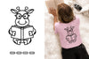Kawaii Giraffe Reading Book Doodle Animal Clipart Bundle