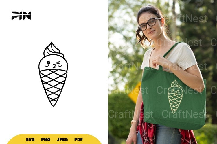 Kawaii Ice Cream SVG Bundle - CraftNest - Digital Crafting and Art