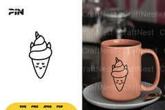 Kawaii Ice Cream Unicorn - CraftNest - Digital Crafting and Art