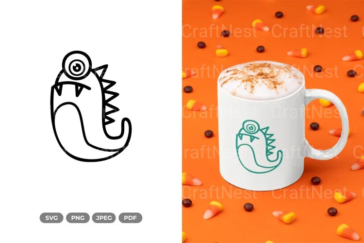 Kawaii Monster Doodle SVG Bundle - CraftNest - Digital Crafting and Art