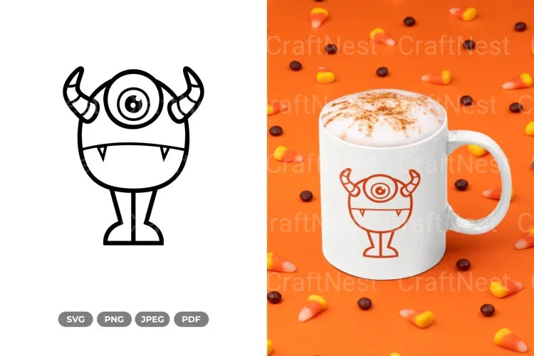 Kawaii Monster Doodle Clipart Bundle - CraftNest - Digital Crafting and Art
