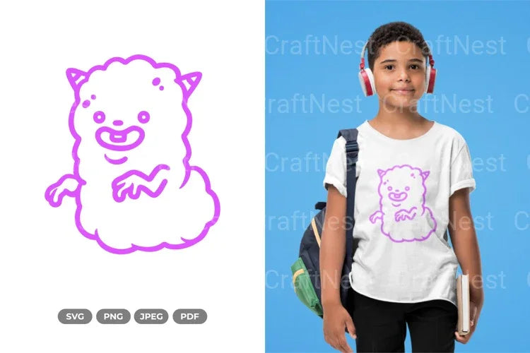 Kawaii Monster Doodle Clipart Bundle - CraftNest - Digital Crafting and Art