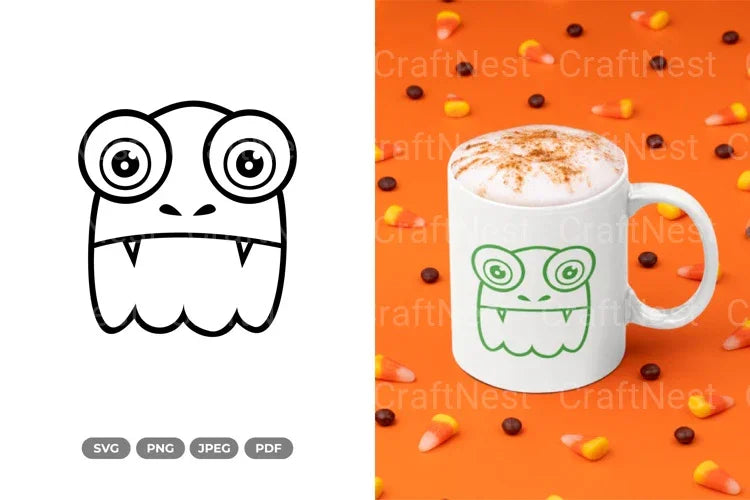 Kawaii Monster Doodle Clipart Bundle - CraftNest - Digital Crafting and Art
