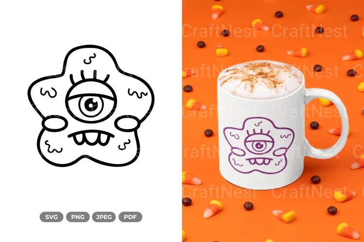 Kawaii Monster Doodle Clipart Bundle - CraftNest - Digital Crafting and Art