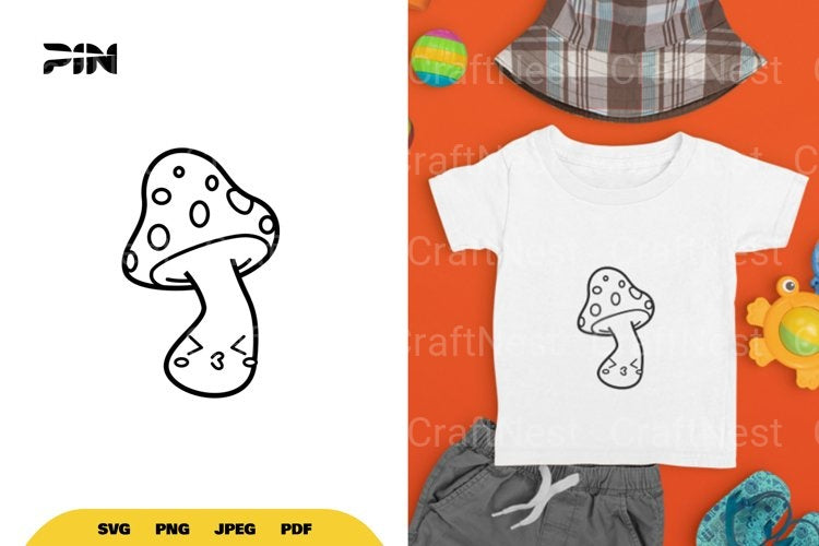 Kawaii Mushroom SVG Bundle - CraftNest - Digital Crafting and Art